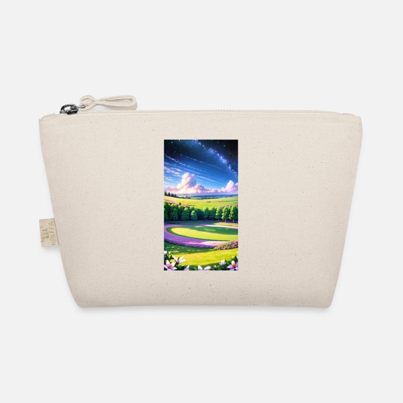 Landschaft mit 4 Bereichen, Generative KI Bio-Täschchen