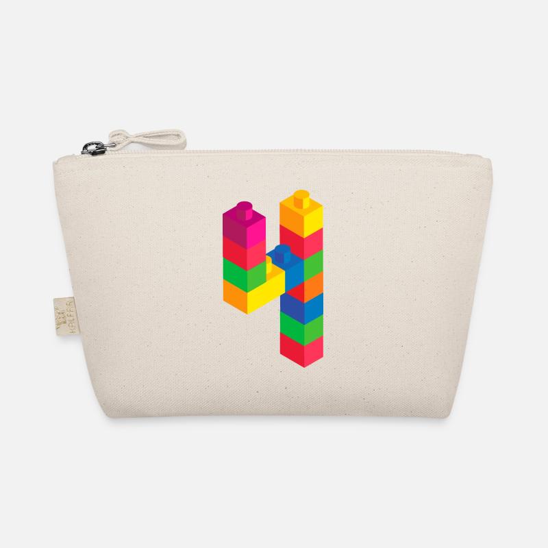 Cute Block Building 4th Birthday Gift 4 ans Trousse biologique