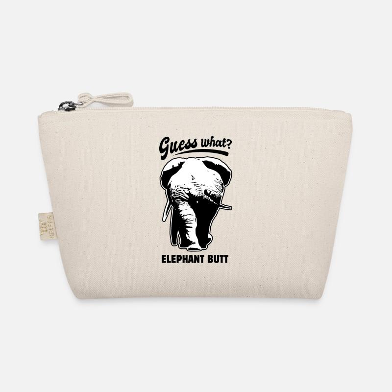 Guess what? Elephant Butt - funny saying Organic Pouch
