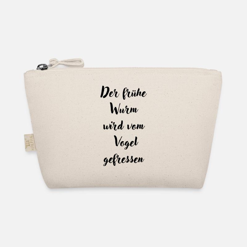 Der frühe Wurm wird vom Vogel gefressen Bio-Täschchen