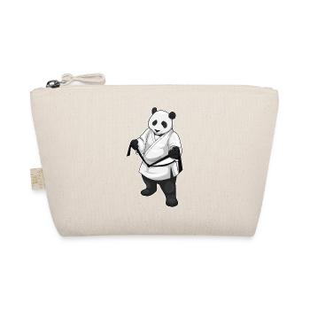 Panda Karate Kampfsport - Bio-Täschchen - Natur - Vorne