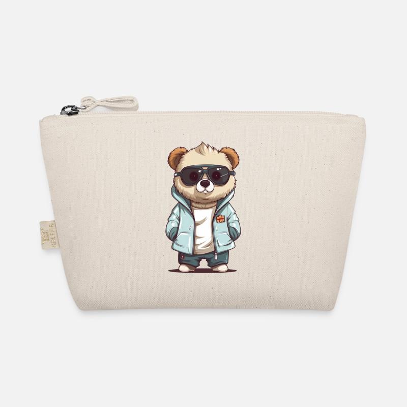 Sunglass Panda in Cool Jacket Organic Pouch