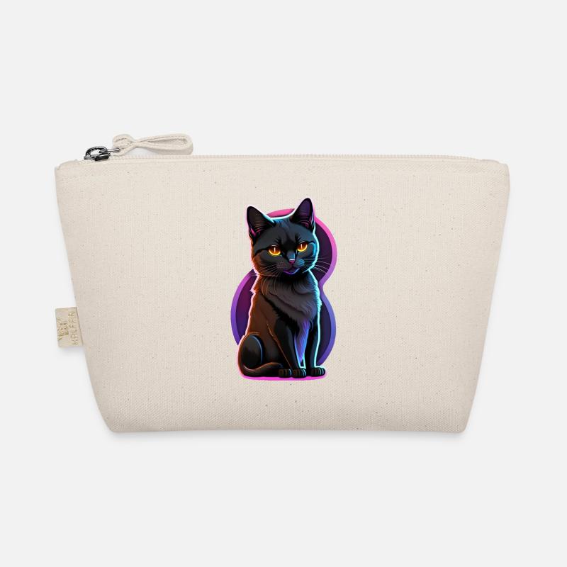 petit chat noir et lumiere fluo Trousse biologique