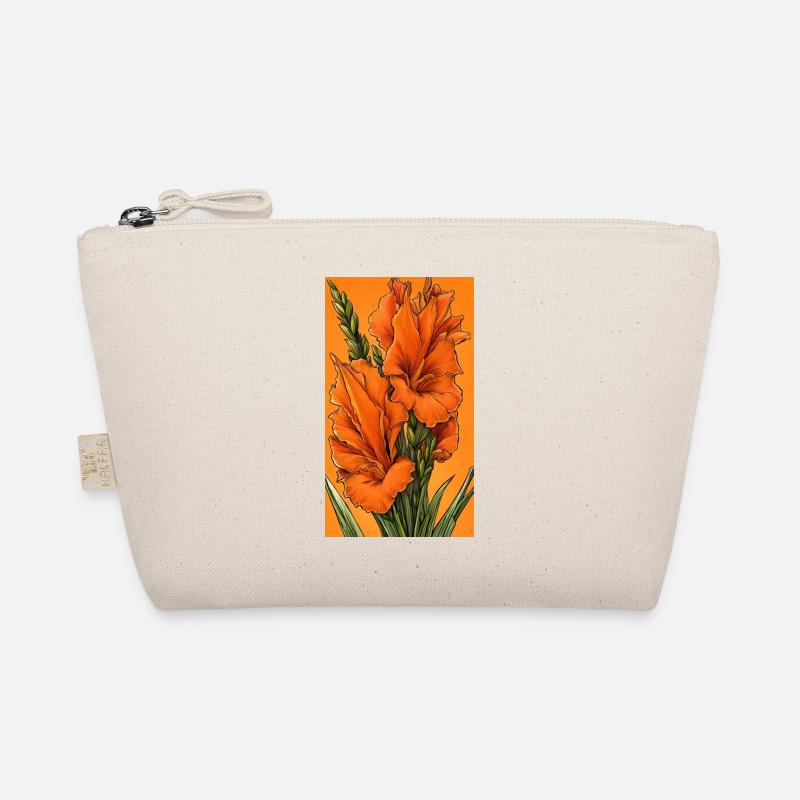 Orange Gladiolus Organic Pouch