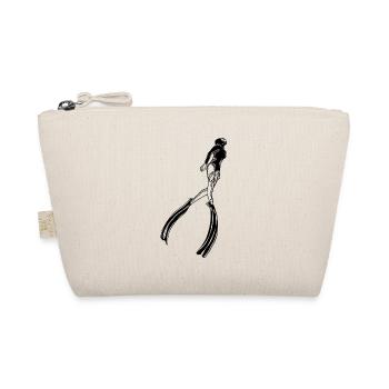 Femme plongeuse libre avec palmes - Trousse biologique - nature - Devant