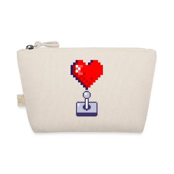 Joystick coeur rouge retro gaming - Trousse biologique - nature - Devant