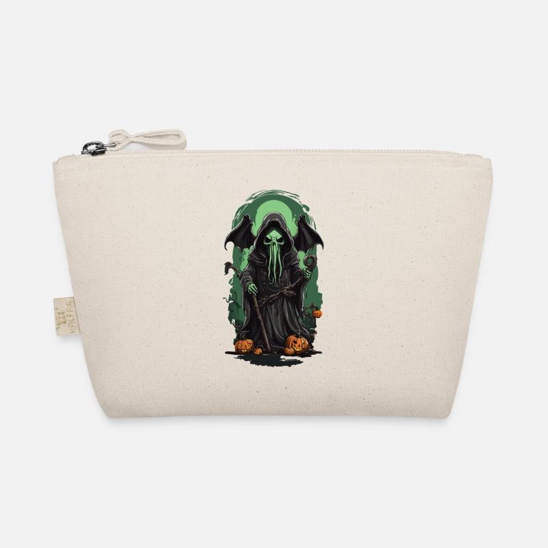 Sensenmann Cthulhu Halloween Monster Design - Bio-Täschchen - Natur