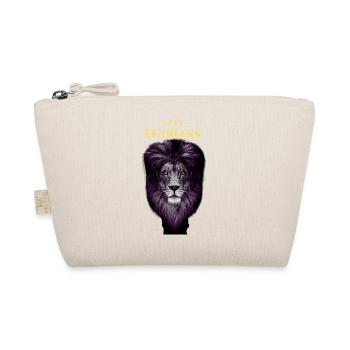 Stay Fearless Leo - Fearless Lion - Lion - Organic Pouch - nature - Front