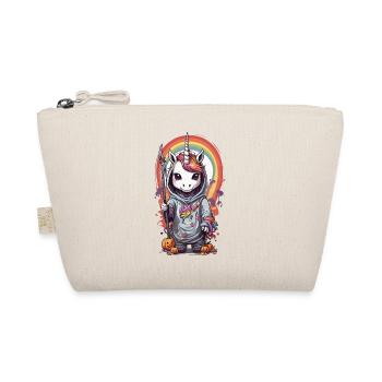 Halloween Unicorn Magic and Rainbow - Organic Pouch - nature - Front