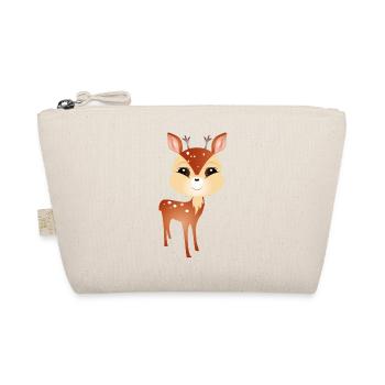 cute little roebuck with big antlers - Organic Pouch - nature - Front