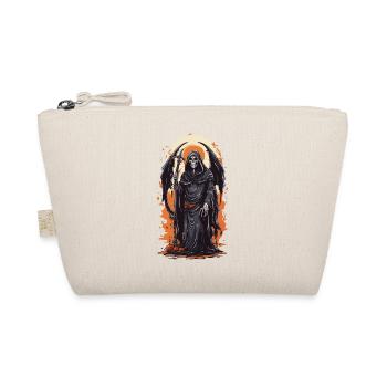 Winged Grim Reaper Halloween Horror Gothic - Organic Pouch - nature - Front