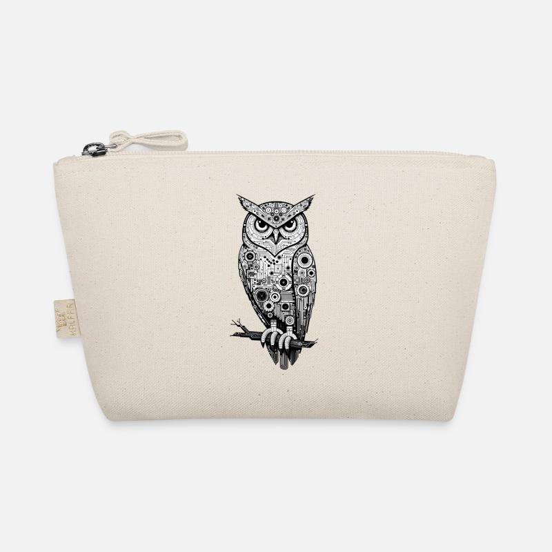 Eule | UHU Mechanische Eule | Eulen nach Athen Bio-Täschchen