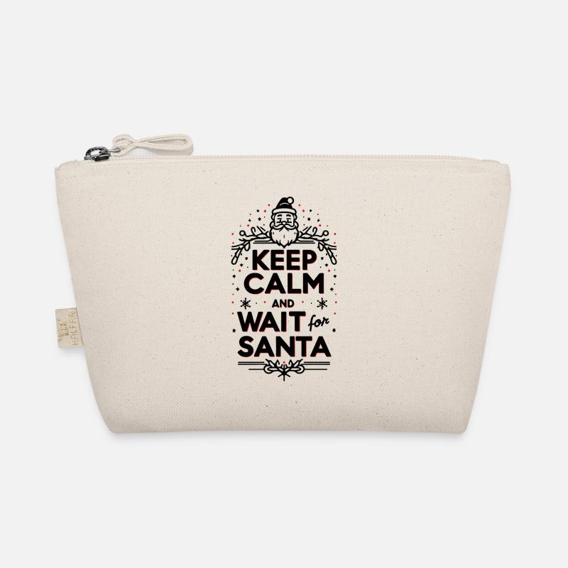 Keep Calm and Wait for Santa Organic Pouch