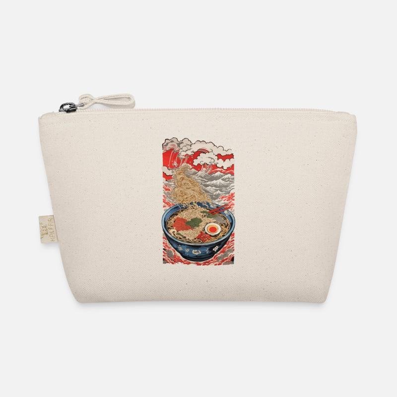 Ukiyo-E Ramen Kanji Noodle Soup Vintage Design Organic Pouch