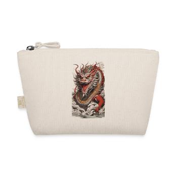 Asian Dragon Japan Style Streetwear Retro - Organic Pouch - nature - Front