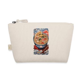 Vintage Ukiyo-e Ramen Noodles Tokyo Art Design - Organic Pouch - nature - Front