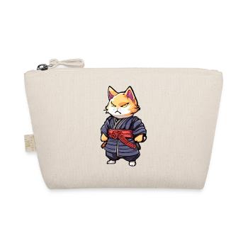Chat samouraï #6 - Trousse biologique - nature - Devant