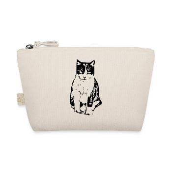 Cat black - Organic Pouch - nature - Front