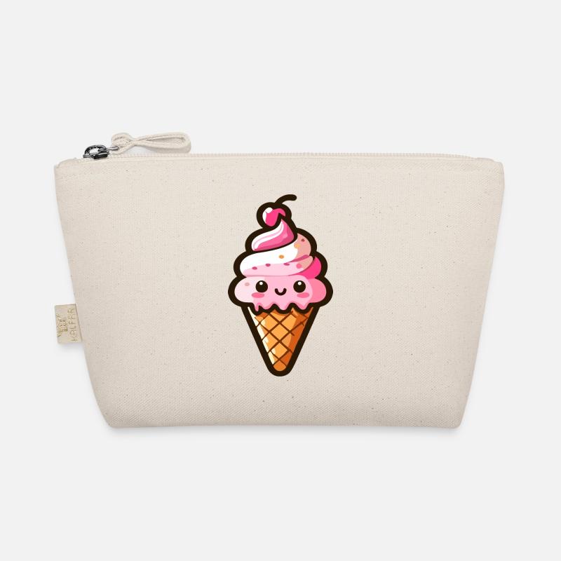 Cornet de glace a l'italienne mignonne Trousse biologique