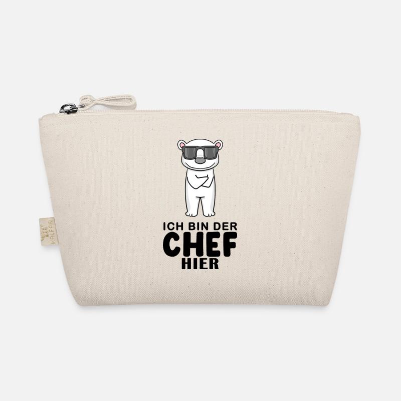 Chef Spruch mit Eisbär Motiv Bio-Täschchen