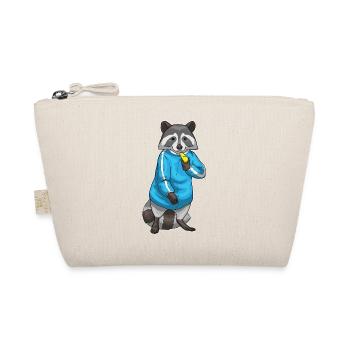 raccoon sport teacher school - Organic Pouch - nature - Front