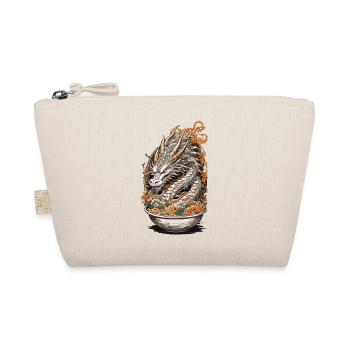 Vintage Ramen Dragon Ukiyo-E Japan Art - Organic Pouch - nature - Front