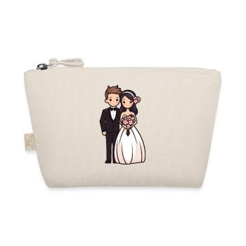 Mariée marié jeunes mariés mariage - Trousse biologique - nature - Devant