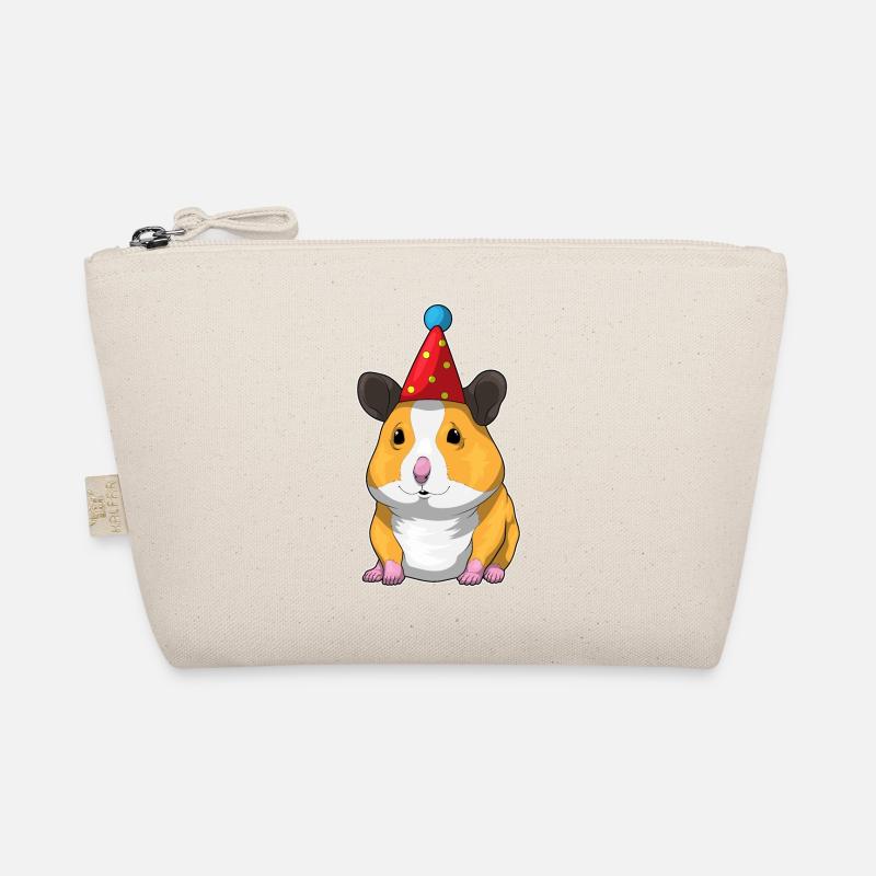 Hamster Birthday Party Hat Organic Pouch