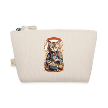 Cat Ramen Japanese Indulgence Soups Design - Organic Pouch - nature - Front