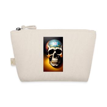 Mexican Skull - Organic Pouch - nature - Front