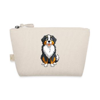 Bernese Mountain Dog Toast Art - Organic Pouch - nature - Front