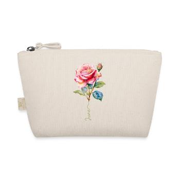 Painted Pink with Vibrant Details - Organic Pouch - nature - Front