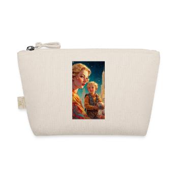 Mother with Child - Retro 50s - Illustration - Organic Pouch - nature - Front