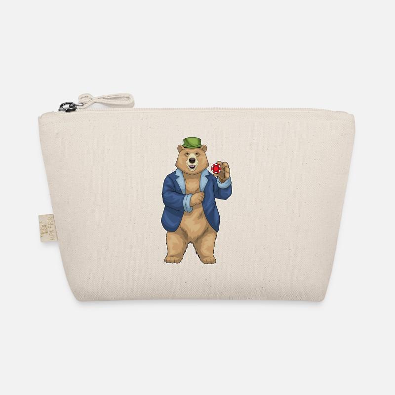 Bär Poker Pokerchips Bio-Täschchen