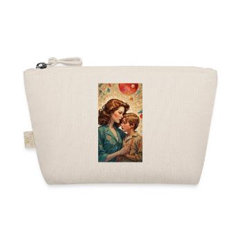 Mother Child - Retro 50s - Illustration - Organic Pouch - nature - Front
