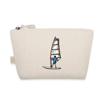 Funny windsurfer boy - Organic Pouch - nature - Front