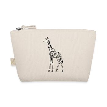 Giraffe lustiges Tier Geschenk Idee Safari Afrika - Bio-Täschchen - Natur - Vorne