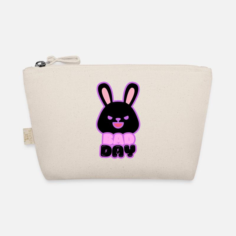 Bad Day Hase - Bio-Täschchen - Natur