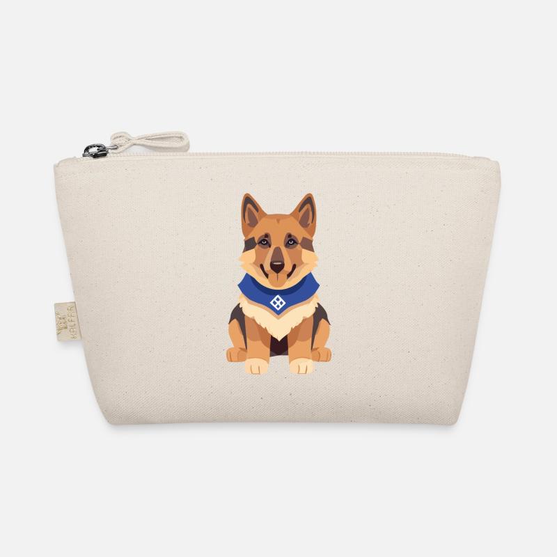 German Shepherd Puppy Cute Organic Pouch