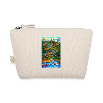 Ai abstract & exotic world landscape - Organic Pouch - nature - Front