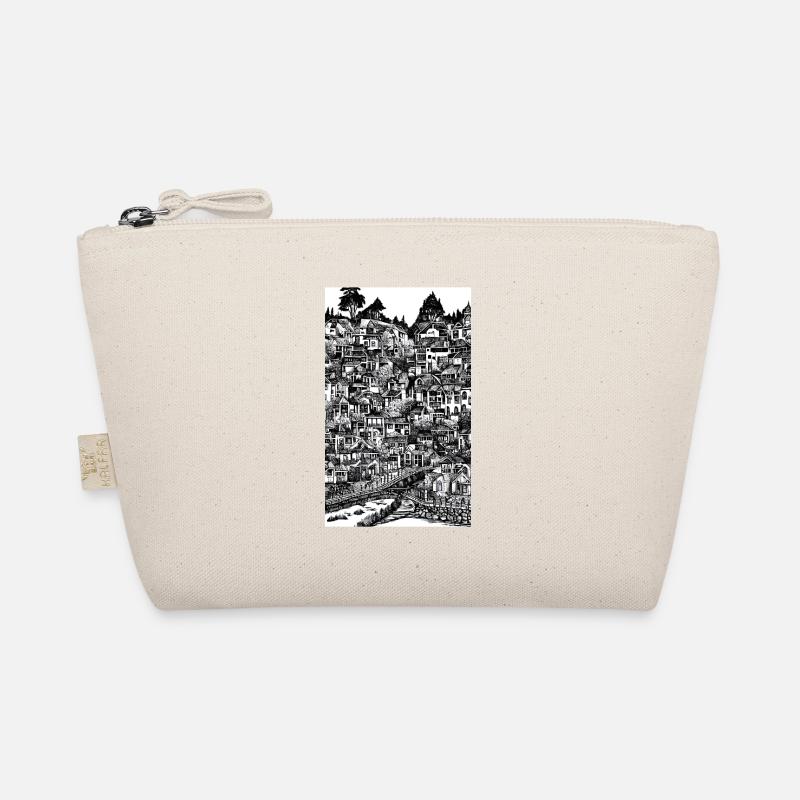 Dessin à l’encre de paysage urbain Trousse biologique