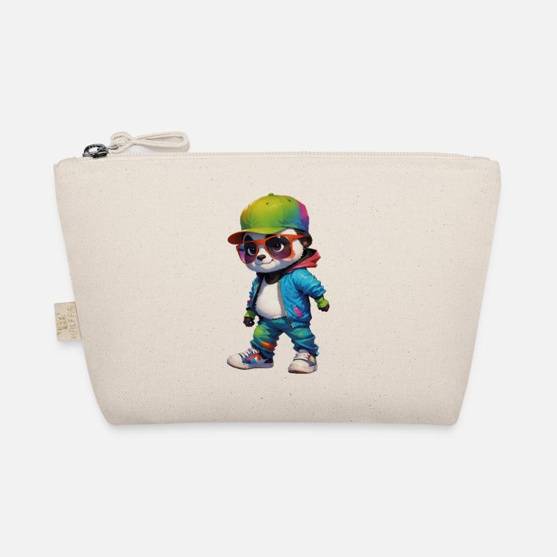 Mignon et cool adolescent panda ours garçon Trousse biologique