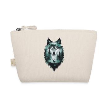 Majestätischer Wolf und Hirsch Natur Kunst - Bio-Täschchen - Natur - Vorne