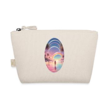 Pastel Beach Rainbow Dream - Organic Pouch - nature - Front