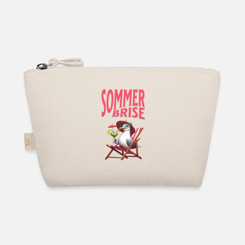 Summer breeze - seagull with a cocktail Organic Pouch