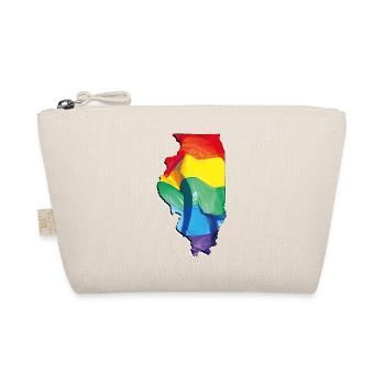 Illinois (États-Unis) | Drapeau réel | LGBTQIA+ - Trousse biologique - nature - Devant