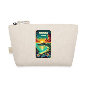 Parotonga Cook Islands Vintage Sonne - Bio-Täschchen - Natur - Vorne