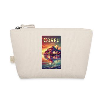 Corfu Greece sea travel design - Organic Pouch - nature - Front