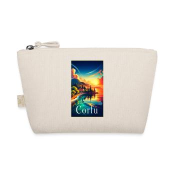 Corfu Greece landscape travel design - Organic Pouch - nature - Front