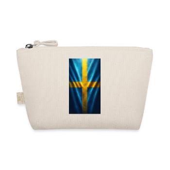 Die schwedische Flagge - Bio-Täschchen - Natur - Vorne